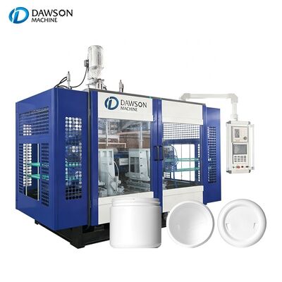 खरीदें 1L-5L रासायनिक प्रतिरोधी एचडीपीई वाइड माउथ जार के लिए 8kw डाई हेड हीटिंग पावर वाली स्वचालित ब्लो मोल्डिंग मशीन online manufacture