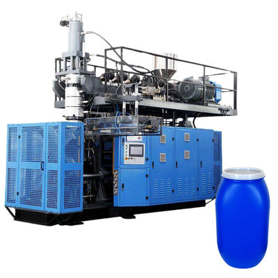 खरीदें 60L 120L 220L Open Top Barrel Drum Blow Molding Making Machine 55 Gallon Plastic Accumulator Type Die Head Blow Molding online manufacture