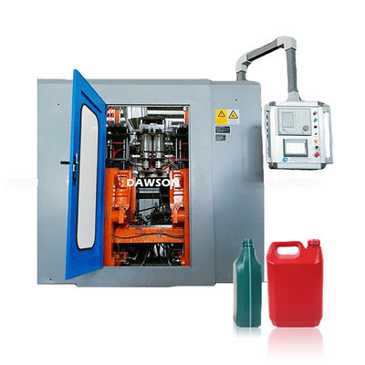 खरीदें 2L 4L एचडीपीई प्लास्टिक स्नेहक तेल की बोतल उत्पादन लाइन डबल स्टेशन 75 मिमी स्क्रू एक्सट्रूज़न ब्लो मोल्डिंग मशीन online manufacture