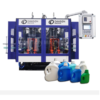 डबल स्टेशन एचडीपीई पीपी प्लास्टिक जेरीकेन स्नेहक दैनिक रसायन ब्लीच ड्रम उत्पादन एक्सट्रूज़न ब्लो मोल्डिंग मशीन