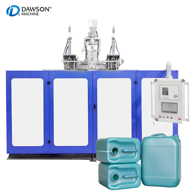 डबल स्टेशन डबल डाई हेड प्लास्टिक एचडीपीई 5L 10L EURO ADBLUE कैनस्टर ब्लो मोल्डिंग मशीन
