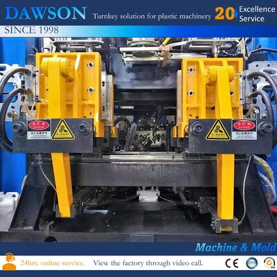 एचडीपीई पीपी प्लास्टिक प्रसंस्कृत 5 लीटर के लिए झटका मोल्डिंग मशीन जेरी इंजन तेल की बोतल के लिए कैमिकल कंटेनर निर्माण