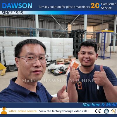 85mm Screw Diameter 110kN Clamping Force Plastic Hdpe Laundry Detergent Bottle Making Extrusion Blow Molding Machine