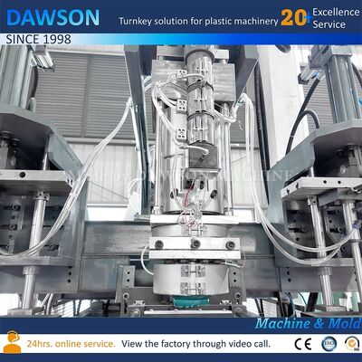 एचडीपीई 5L जेरीकैन हाई स्पीड प्लास्टिक मैन्युफैक्चरिंग के लिए प्रति घंटे 130 किलोग्राम आउटपुट एक्सट्रूज़न ब्लो मोल्डिंग मशीन