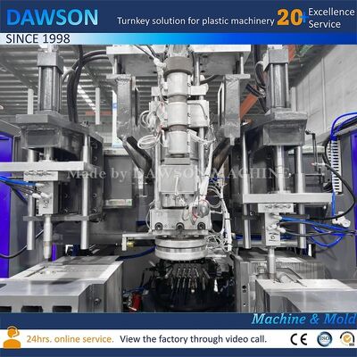 बेरिलियम तांबे के सांचे की सामग्री के साथ एल्यूमीनियम 5L 8L 10L प्लास्टिक बोतल ब्लोइंग मशीन एचडीपीई मशीन चक्र समय 21.6 सेकंड