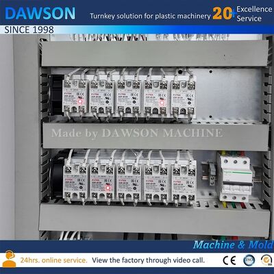 67kw पावर डबल स्टेशन एक्सट्रूज़न ब्लो मोल्डिंग मशीन 1L-5L प्लास्टिक बोतल उत्पादन के लिए
