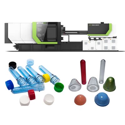 पीईटी प्रीफॉर्म इंजेक्शन मोल्डिंग मशीन 1 से 180 आरपीएम तक पेंच गति 200 टन क्लैंपिंग फोर्स और ऊर्जा बचत सर्वो मोटर के साथ