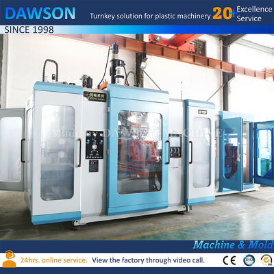 पूरी तरह से इलेक्ट्रिक डबल स्टेशन एचडीपीई 3L 5L जेरीकन एक्सट्रूज़न ब्लो मोल्डिंग मशीन