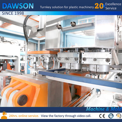 पूरी तरह से इलेक्ट्रिक डबल स्टेशन एचडीपीई 3L 5L जेरीकन एक्सट्रूज़न ब्लो मोल्डिंग मशीन
