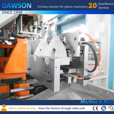 पूरी तरह से इलेक्ट्रिक डबल स्टेशन एचडीपीई 3L 5L जेरीकन एक्सट्रूज़न ब्लो मोल्डिंग मशीन