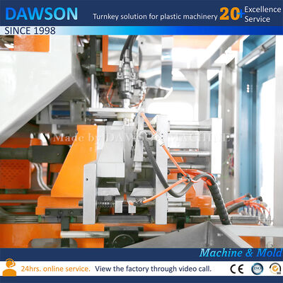 पूरी तरह से इलेक्ट्रिक डबल स्टेशन एचडीपीई 3L 5L जेरीकन एक्सट्रूज़न ब्लो मोल्डिंग मशीन