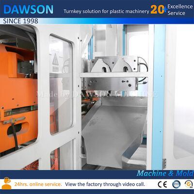 पूरी तरह से इलेक्ट्रिक डबल स्टेशन एचडीपीई 3L 5L जेरीकन एक्सट्रूज़न ब्लो मोल्डिंग मशीन